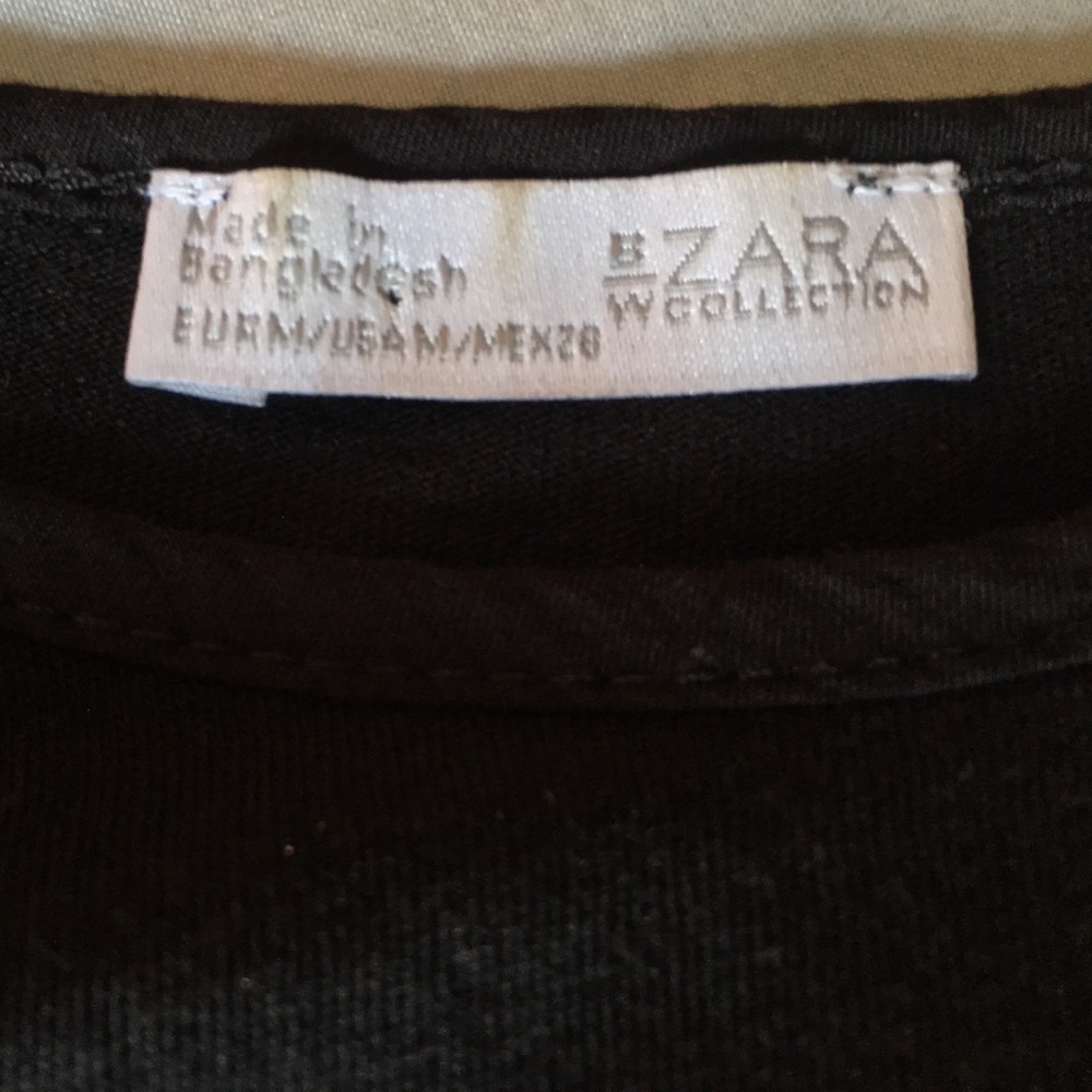 Zara BW Collection women’s medium black top - Picture 4 of 7